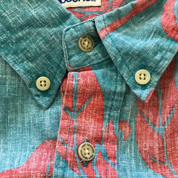 Vintage Reyn Spooner Hawaiian Shirt Men XXL Blue Floral Button Down Pullover - Picture 10 of 12